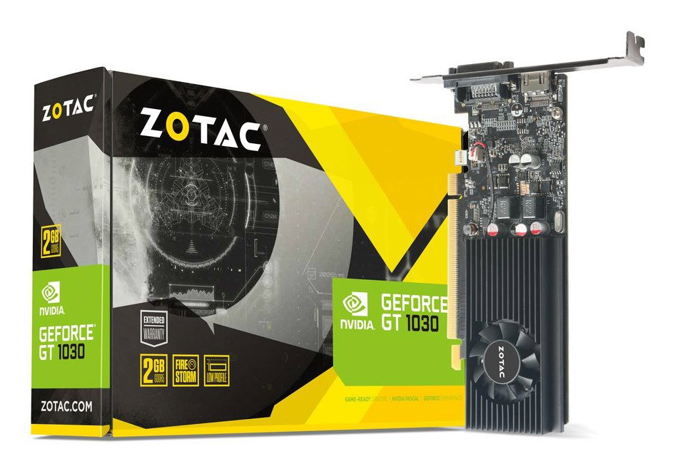 Zotac ZT-P10300A-10L graphics card NVIDIA GeForce GT 1030 2 GB GDDR5