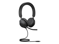 Jabra Evolve2 40 SE Headset Wired Head-band Office/Call center USB Type-C / USB Type-A Black