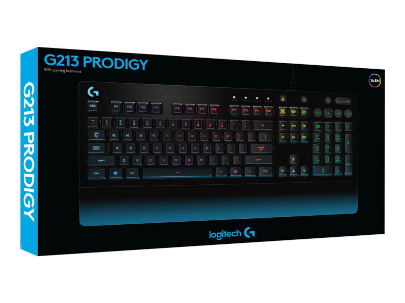 LOGITECH G213 Prodigy Gaming Keyboard - USB (US)