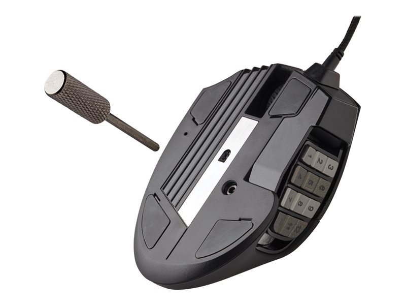 CORSAIR SCIMITAR RGB ELITE MOBA/MMO Gaming Mouse Black Backlit RGB LED 18000 DPI Optical (EU)