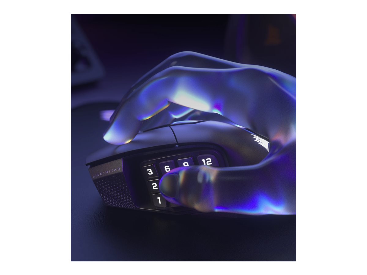 CORSAIR SCIMITAR ELITE WIRELESS SE Gaming Mouse Gun metal 33000 DPI Optical