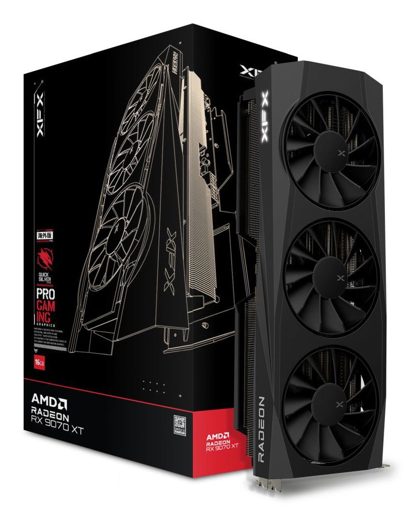 XFX Quicksilver Radeon RX 9070 XT Gaming Edition AMD 16 GB GDDR6