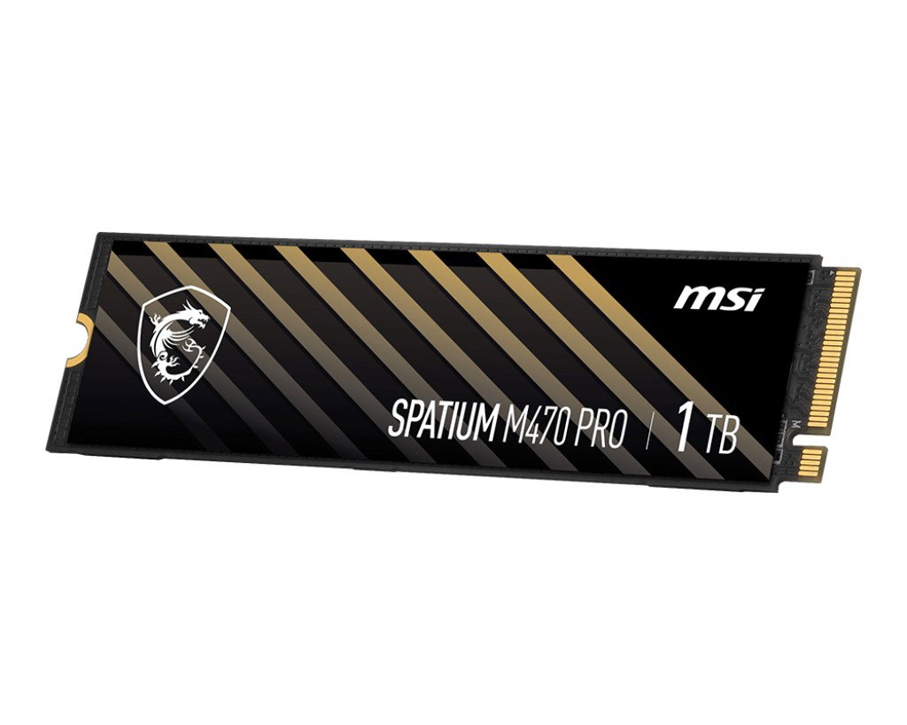 MSI Spatium M470 PRO PCIe 4.0 NVMe M.2 1TB PCI Express 4.0 3D NAND