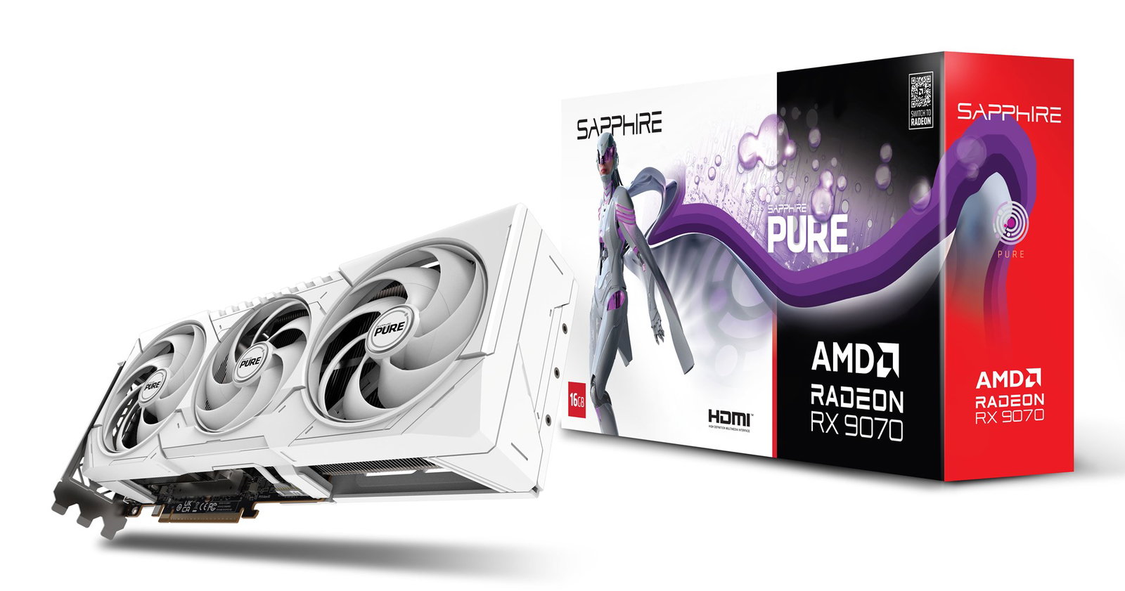 Sapphire PURE Radeon RX 9070 AMD 16 GB GDDR6