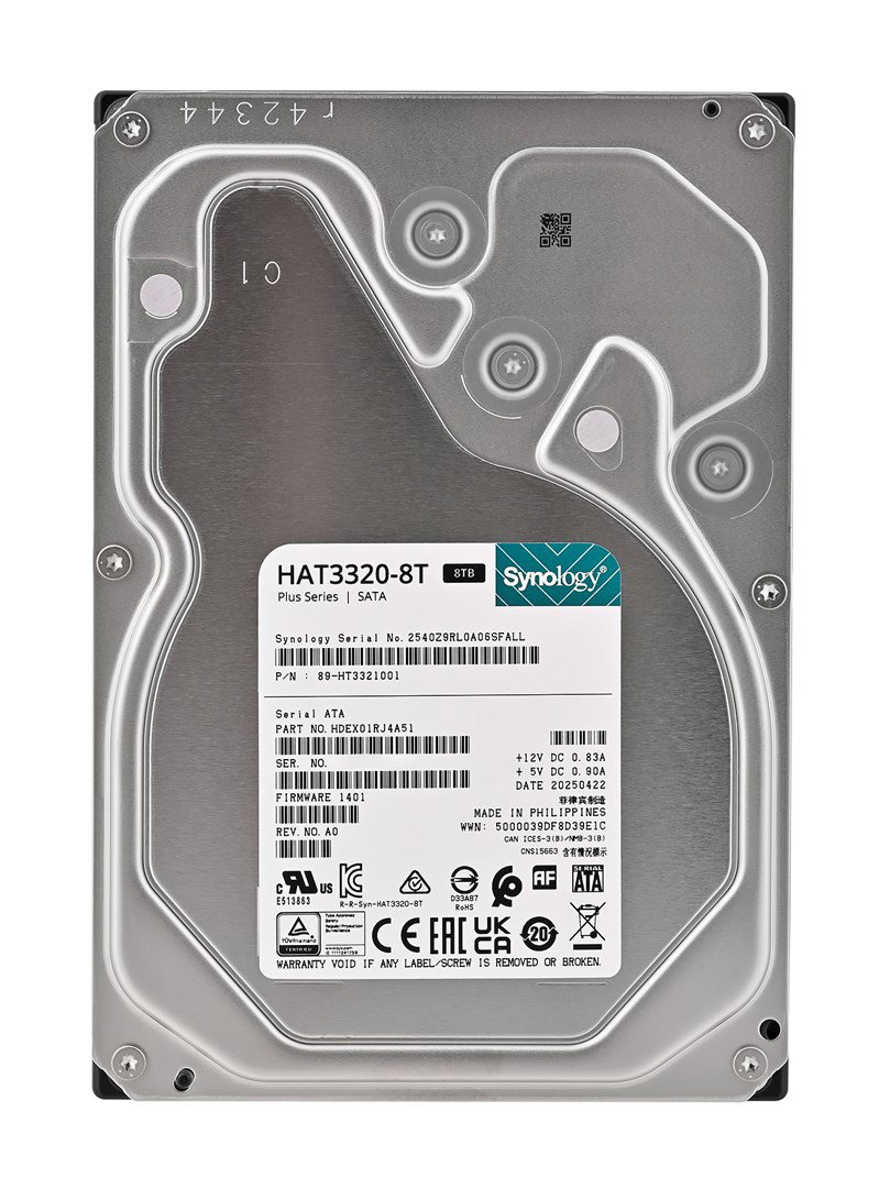 Synology HAT3320-8T internal hard drive 8 TB 7200 RPM 3.5 Serial ATA III