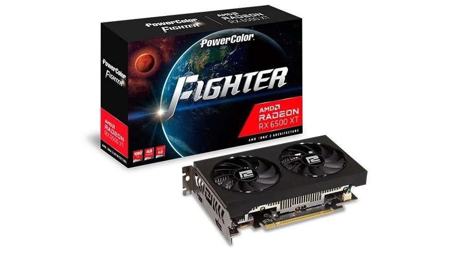 PowerColor Figh. AXRX 6500XT 4GBD6-DHV3 graphics card