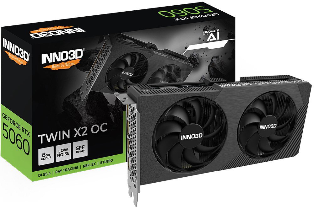 INNO3D RTX 5060 Twin X2 OC 8GB graphics card