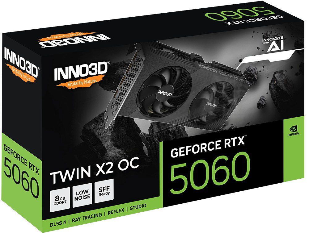 INNO3D RTX 5060 Twin X2 OC 8GB graphics card