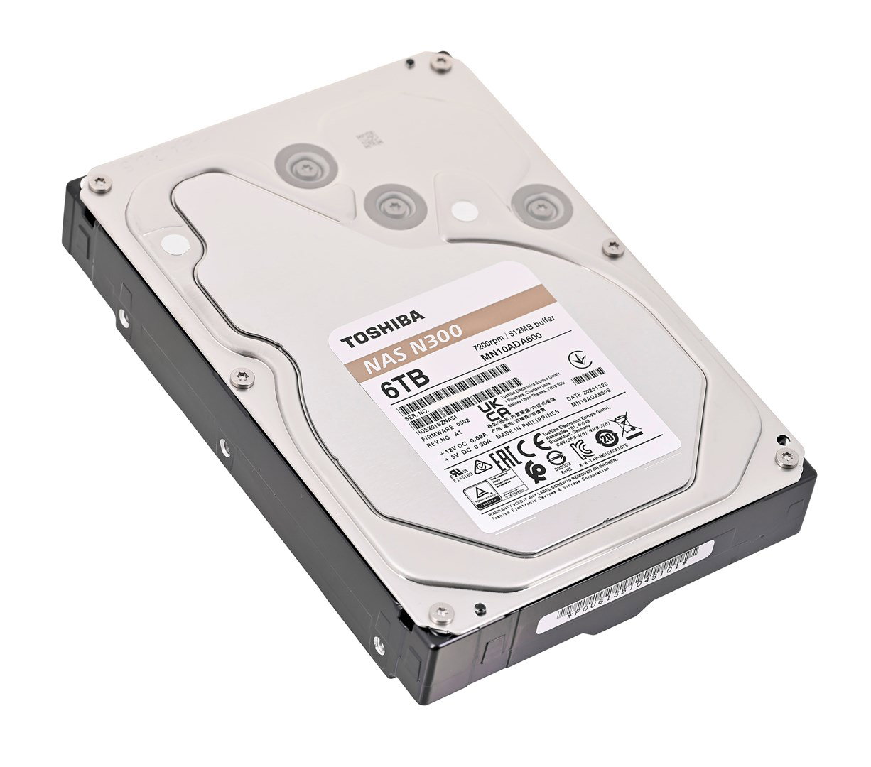 Toshiba N300 internal hard drive 6 TB 7200 RPM 512 MB 3.5 Serial ATA III