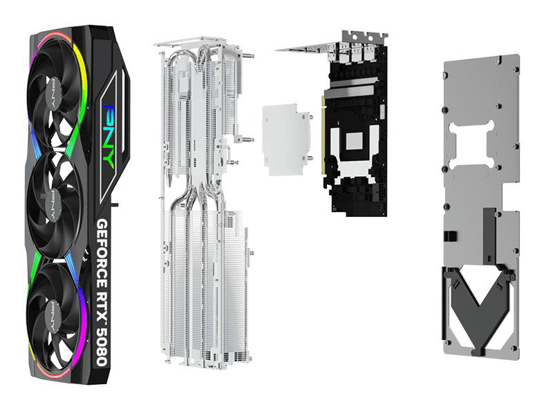 PNY GeForce RTX 5080 ARGB OC - 16 GB GDDR7 graphics card