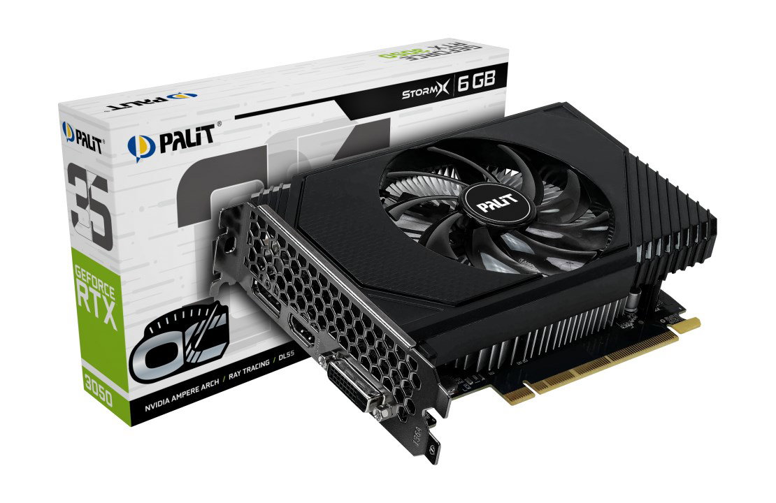 Palit GeForce RTX 3050 StormX OC 6GB NVIDIA GDDR6
