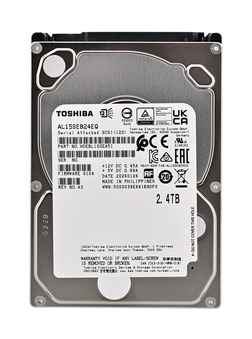 Toshiba AL15SEB24EQ internal hard drive 2.4 TB 10500 RPM 128 MB 2.5 SAS