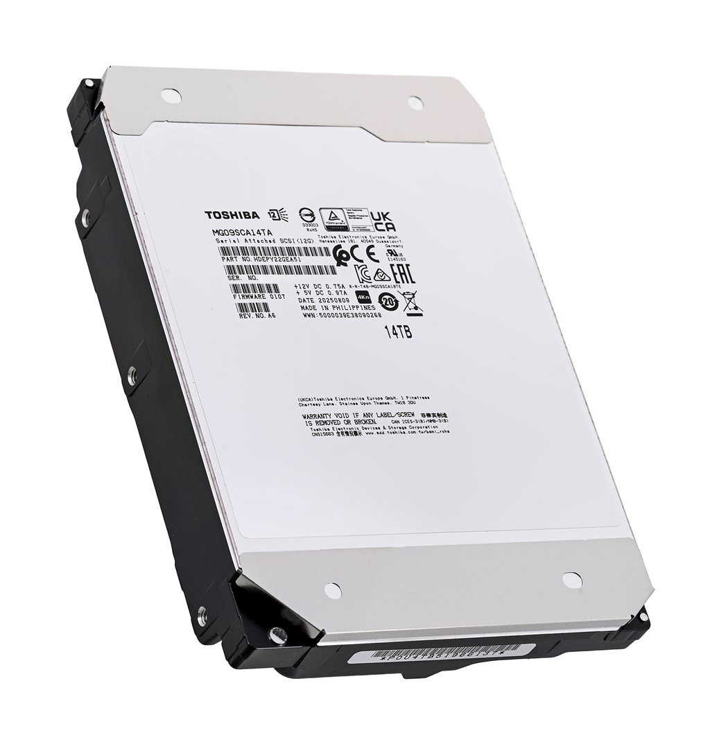 Toshiba MG09 internal hard drive 14 TB 7200 RPM 3.5 SAS
