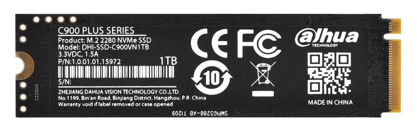 Dahua Technology DHI-SSD-C900VN1TB internal solid state drive M.2 1000 GB PCI Express 3.0 3D TLC NVMe