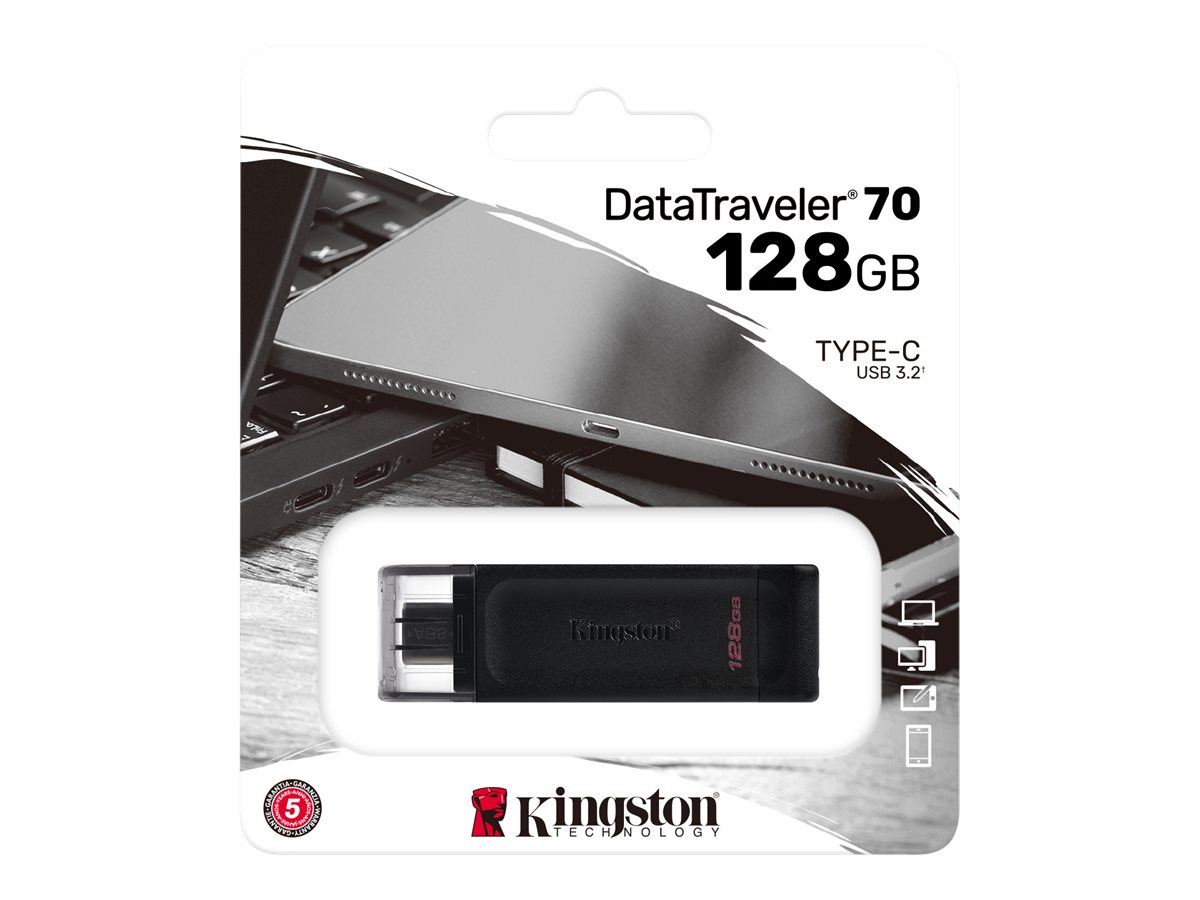 KINGSTON 128GB USB-C 3.2 Gen 1 DataTraveler 70