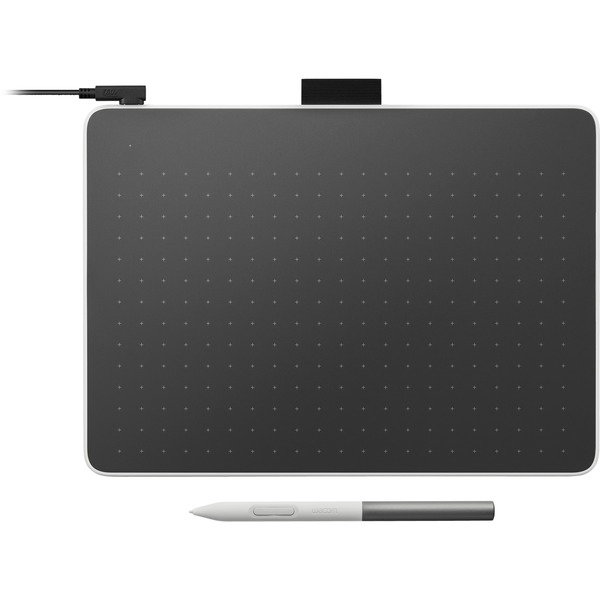 Wacom One, Grafiktablett - black/lightgray, Medium