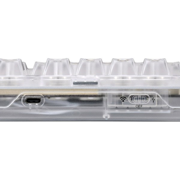Sharkoon Crystal Shark, Gaming-keyboard - white, DE-Layout, KTT