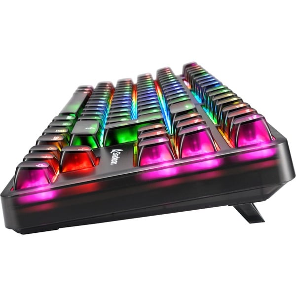 Sharkoon Crystal Shark, Gaming-keyboard - black, DE-Layout, KTT