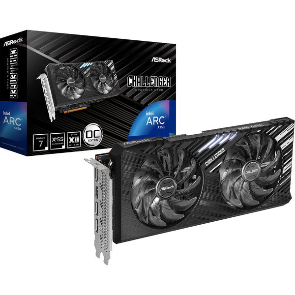 ASRock Intel Arc A750 Challenger SE 8GB OC, graphics card - 3x DisplayPort, 1x HDMI