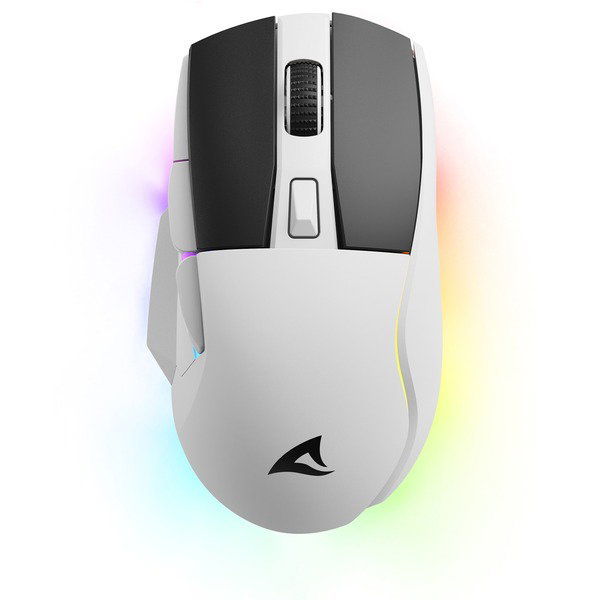 Sharkoon SKILLER SGM50W, Gaming-mouse - white, incl. Ladestation