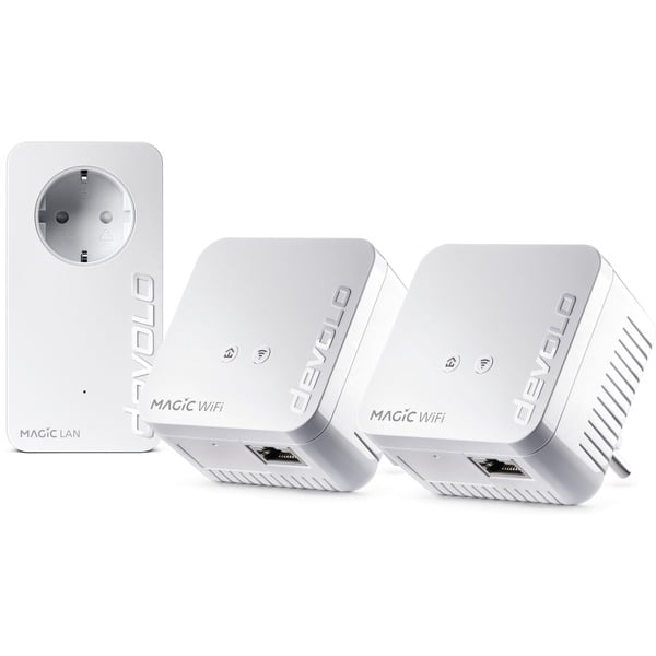 devolo Magic 1 WiFi 2-1-3 Multikit mini, Powerline + WLAN - 3 Adapter