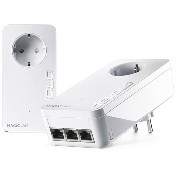 devolo Magic 2 LAN triple + Starter Kit, Powerline - 2 Adapter