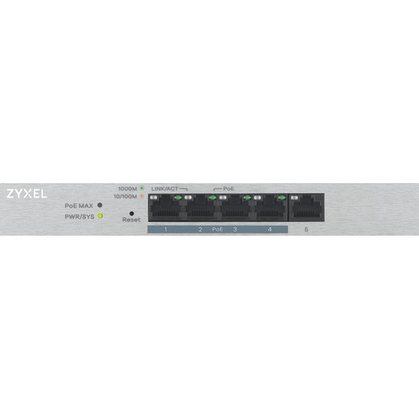 Zyxel GS1200-5HP v2, Switch - silver, fanlos