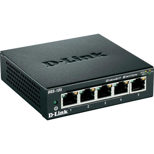 D-Link DGS-105, Switch - black