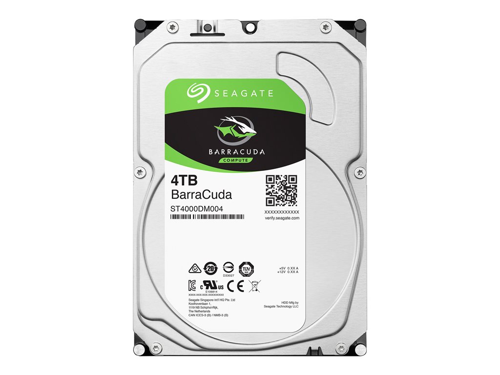 SEAGATE Desktop Barracuda 5400 4TB HDD 5400rpm SATA serial ATA 6Gb/s NCQ 256MB cache 8,9cm 3,5inch BLK
