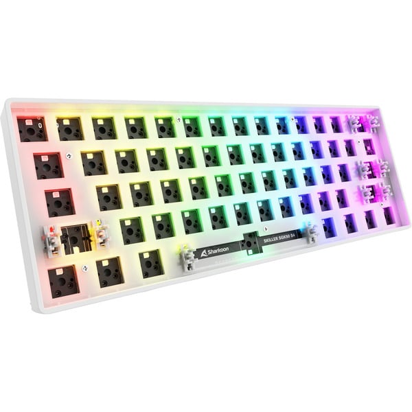 Sharkoon SKILLER SGK50 S4 Gen2 Barebone, Gaming-keyboard - white