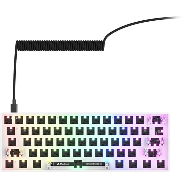 Sharkoon SKILLER SGK50 S4 Gen2 Barebone, Gaming-keyboard - white