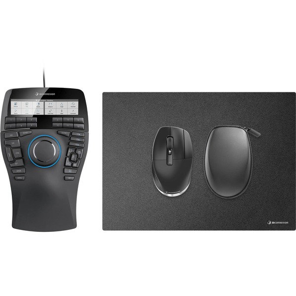 3DConnexion SpaceMouse Enterprise Kit 2, Set - black/silver, SpaceMouse Enterprise, CadMouse Pro Wireless, CadMouse Pad