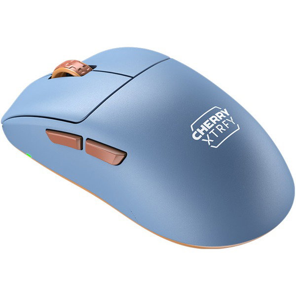 CHERRY XTRFY M68 Wireless, Gaming-mouse - lightblue/copper