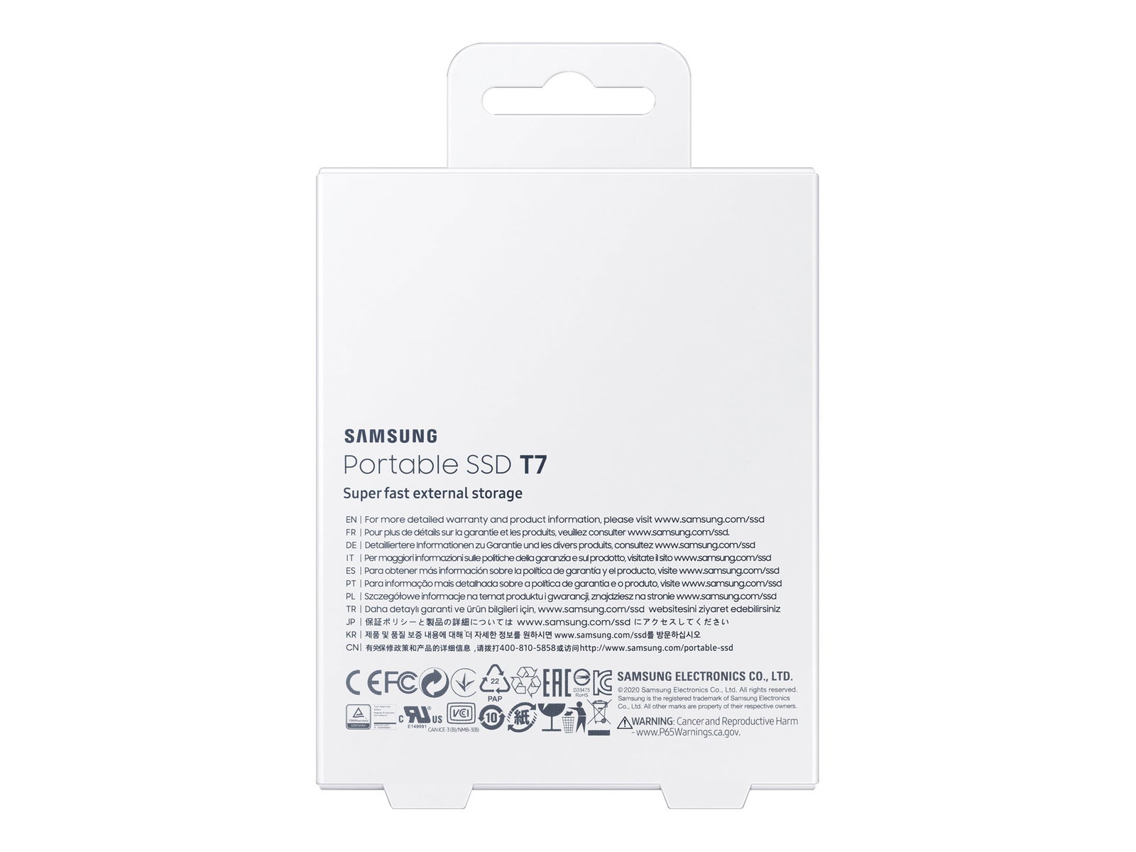 SAMSUNG Portable SSD T7 1TB extern USB 3.2 Gen 2 indigo blue