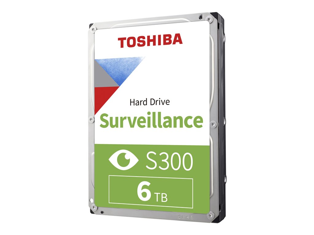 TOSHIBA S300 Video Surveillance HDD 6TB 3.5inch 5400rpm 256MB 24/7 SMR Warr 3yr BULK