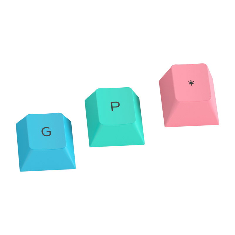 Glorious GPBT Keycaps - 114 PBT Caps, ANSI, US Layout, Pastel