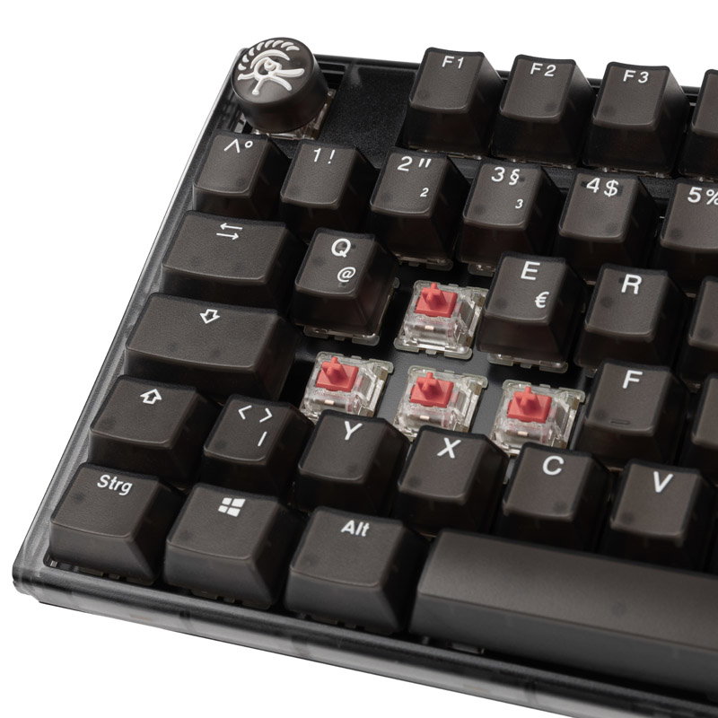 Ducky One 3 Aura Black TKL Gaming keyboard, RGB LED - MX-Silent-Red