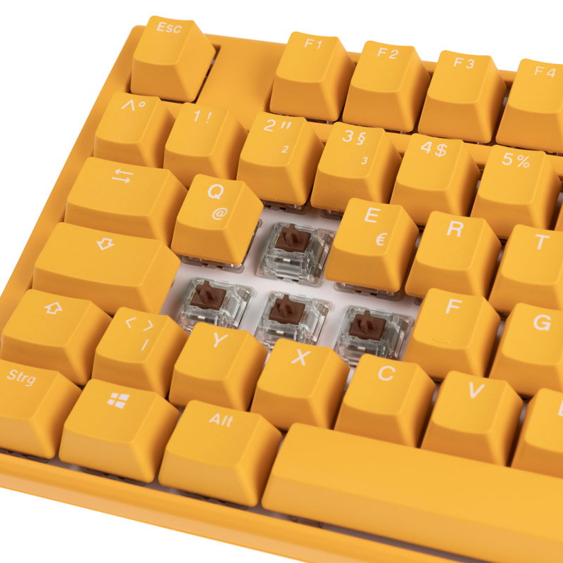Ducky One 3 Yellow Gaming keyboard, RGB LED - MX-Brown