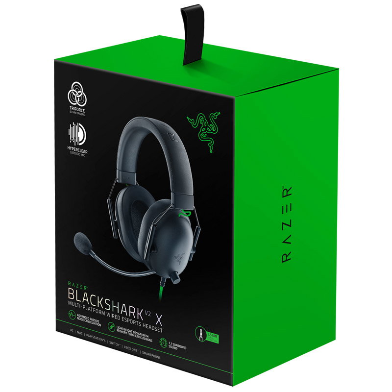 Razer Blackshark V2 X Gaming Headset - black