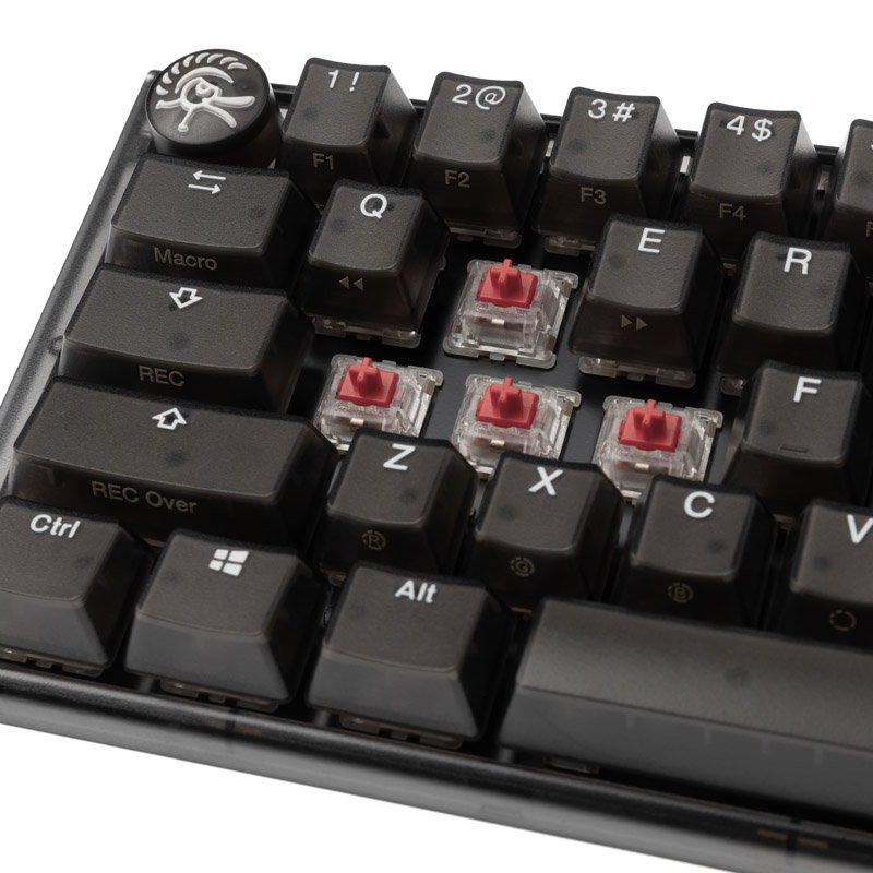 Ducky One 3 Aura Black Mini Gaming Keyboard, RGB LED - MX-Silent-Red (US)