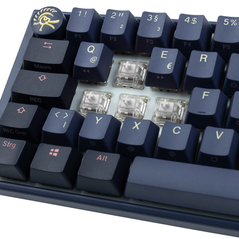 Ducky One 3 Cosmic Blue SF Gaming keyboard, RGB LED - MX-Ergo-Clear