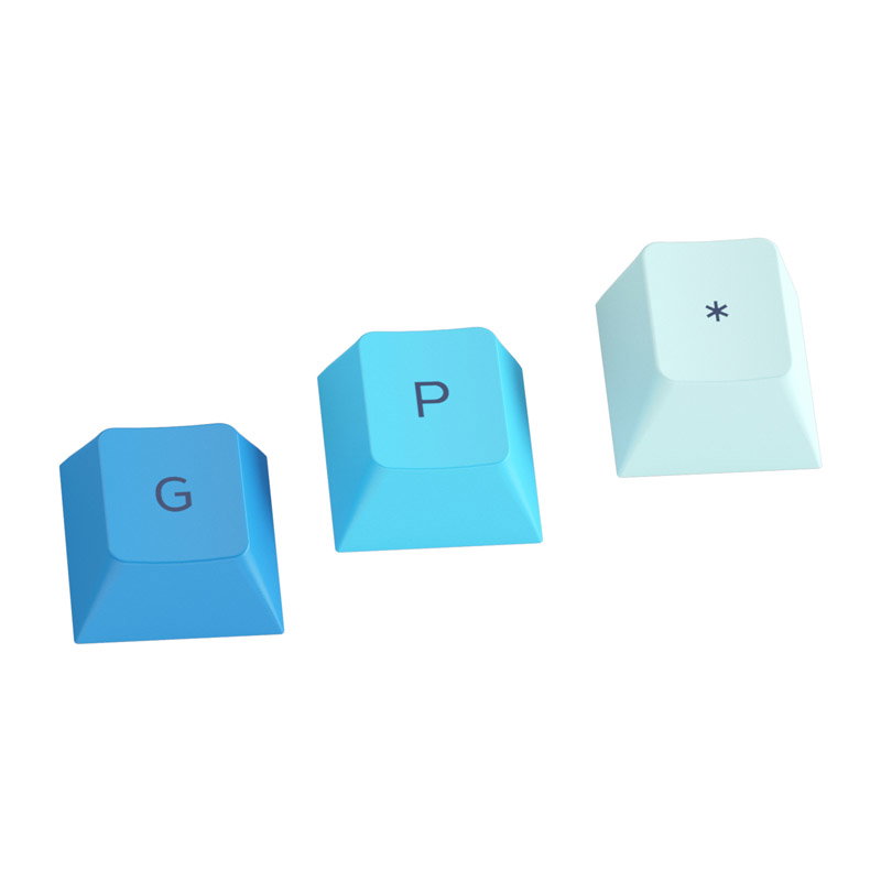 Glorious GPBT Keycaps - 114 PBT Caps, ANSI, US Layout, Caribbean Ocean