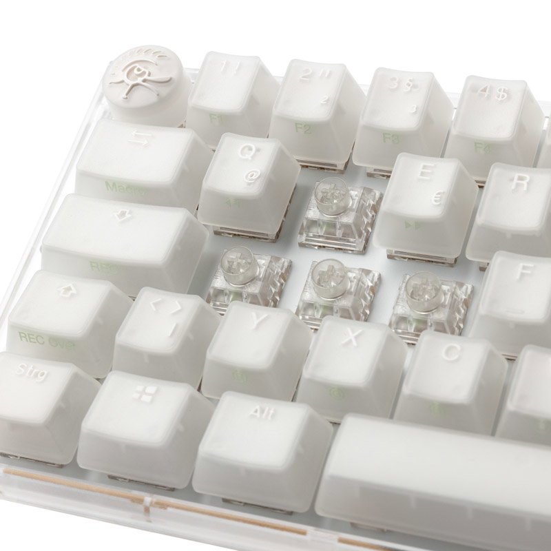 Ducky One 3 Aura White Mini Gaming keyboard, RGB LED - Kailh Jellyfish Y