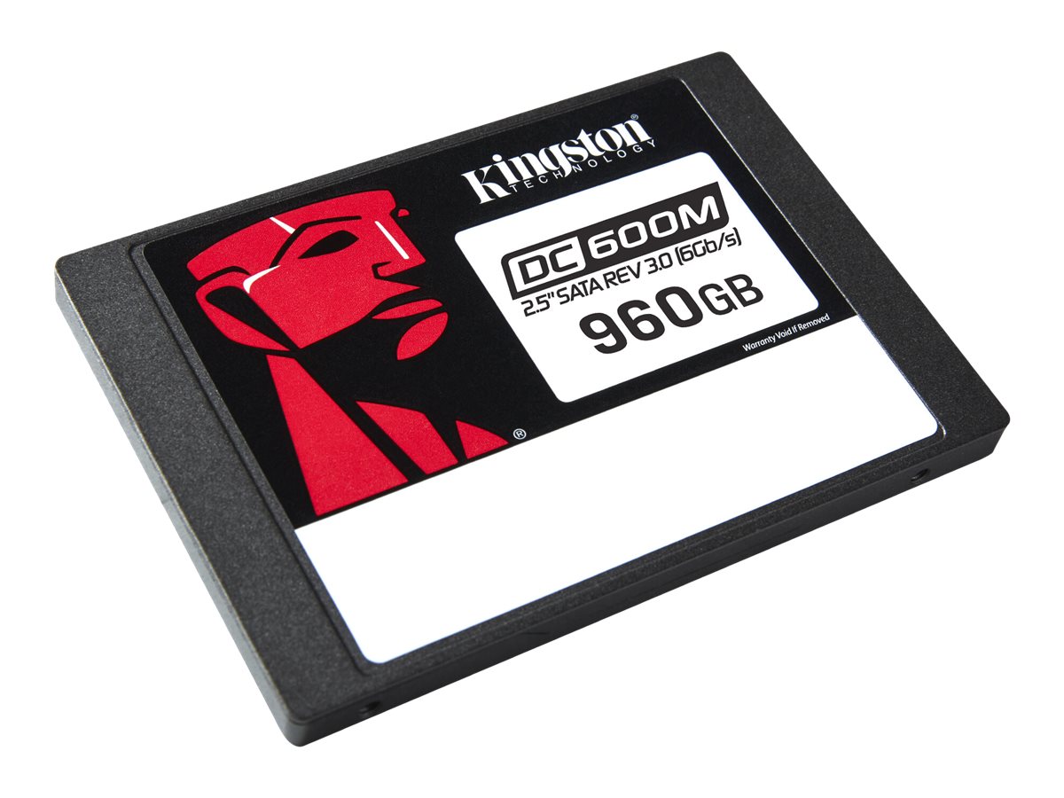 KINGSTON 960GB DC600M 2.5inch SATA3 mixed-use data center SSD for enterprise servers and NAS (VMWare Ready)