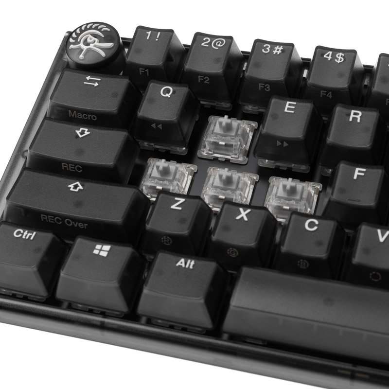Ducky One 3 Aura Black Mini Gaming Keyboard, RGB LED - MX-Speed-Silver (US)
