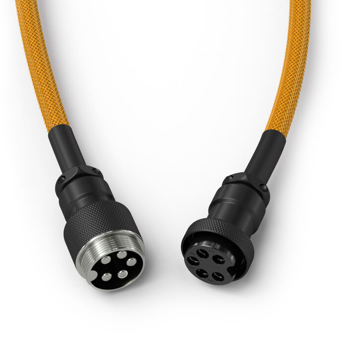 Glorious GMMK Coiled Cable Glorious gold, Spiralcable, USB-C/USB-A - gold/black