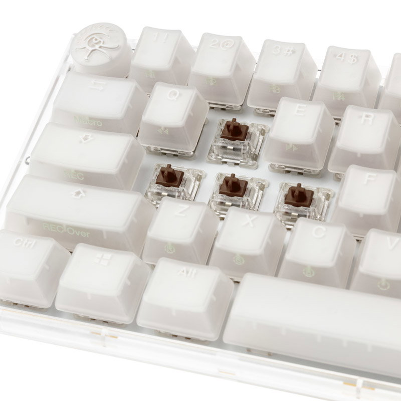 Ducky One 3 Aura White SF Gaming Keyboard, RGB LED - MX-Brown (US)