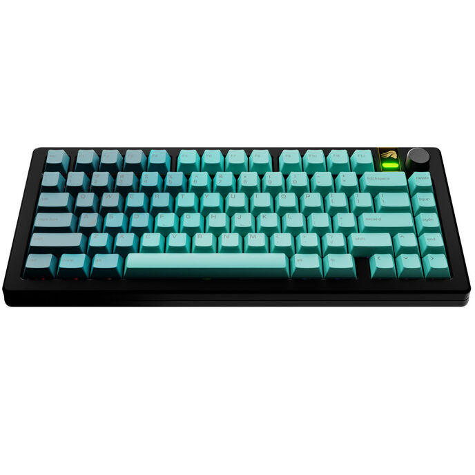 Glorious GPBT Gradient Keycaps, ANSI Layout (US), PBT, Dye-Sub - RainforestGlorious GPBT Gradient Keycaps - Rainforest - US - Retail