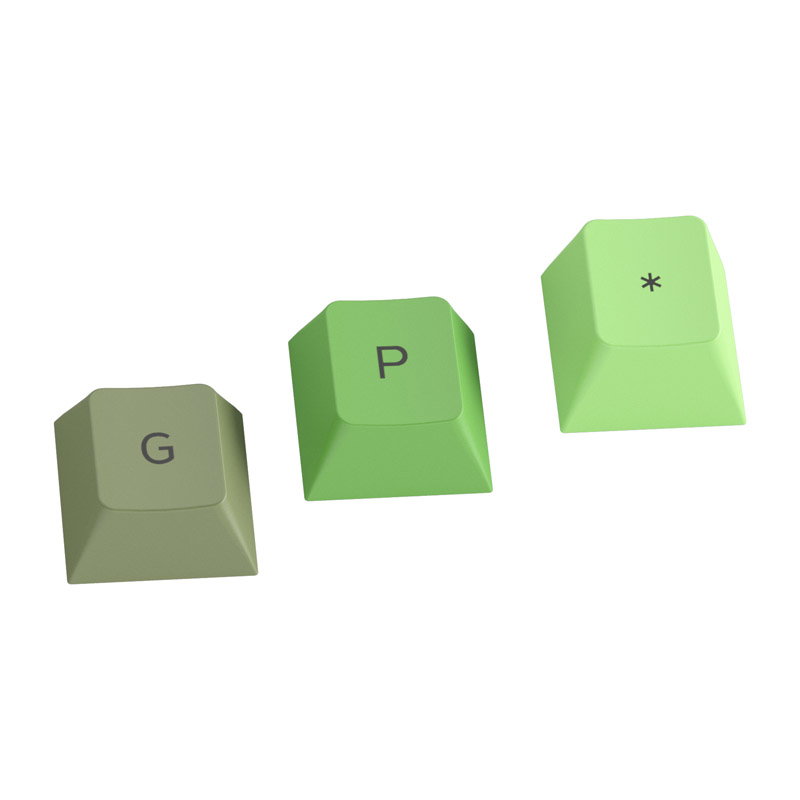 Glorious GPBT Keycaps - 114 PBT Caps, ANSI, US Layout, olivee