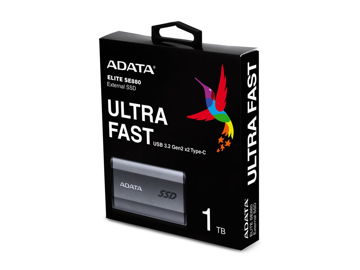 ADATA External SSD SE880 1TB Titanium Grey